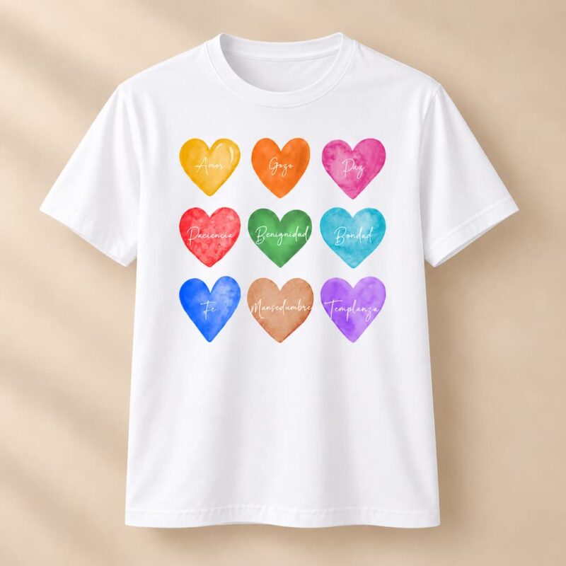 Polera Unisex · Cuello Redondo<br/>FRUTO DEL ESPÍRITU